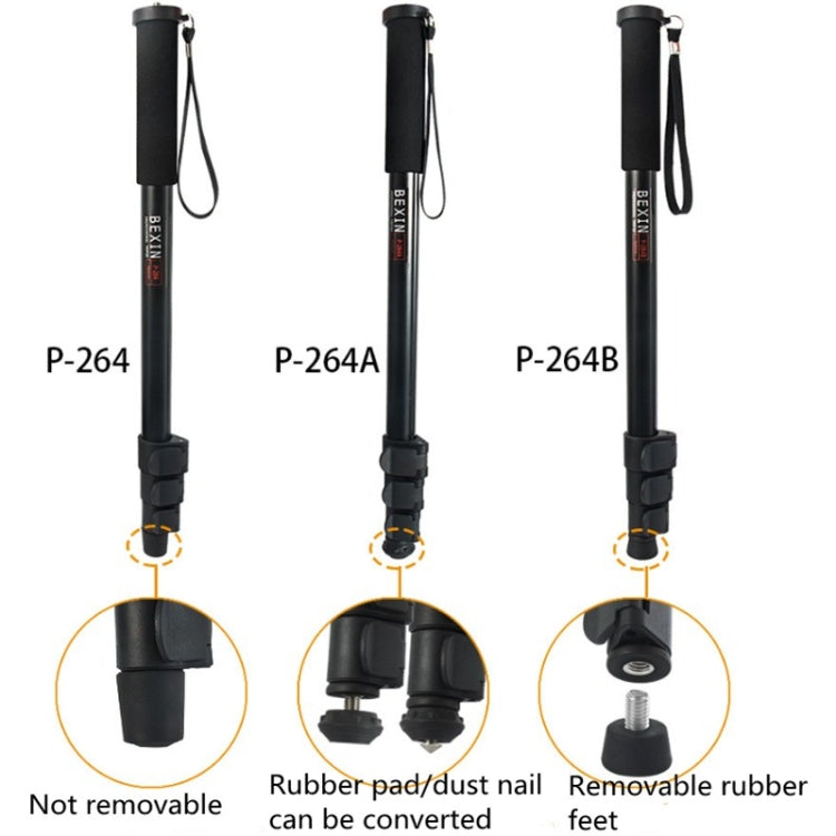 BEXIN P-264BPortable Mobile Phone SLR Camera Photography Monopod Holder Selfie Mount Alpenstock Pole - Monopods by BEXIN | Online Shopping South Africa | PMC TechLife | Buy Now Pay Later Mobicred