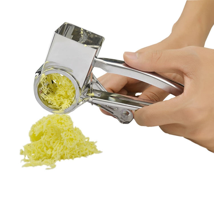 Cheese Grater Rotory Container Stainless Steel Hand-Crank Rotary Shredder with 3-4 holes - free shipping - PMC TechLife - Order now!