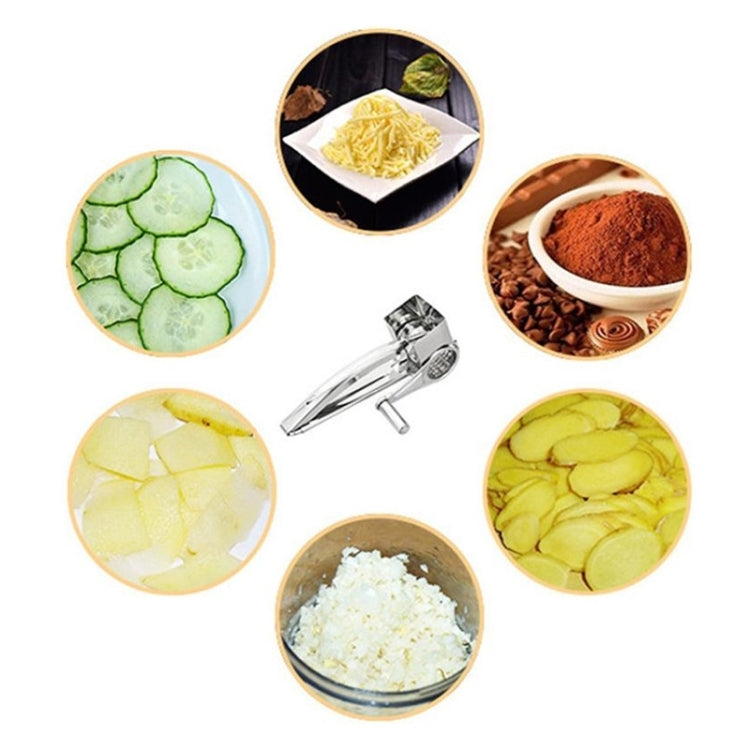 Cheese Grater Rotory Container Stainless Steel Hand-Crank Rotary Shredder with 3-4 holes - free shipping - PMC TechLife - Order now!