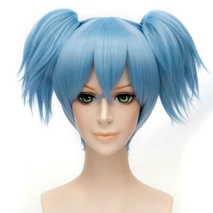 Anime Assassination Classroom Shiota Nagisa Ponytails Wig Cosplay Costume Synthetic Hair(Blue) - free shipping - PMC TechLife - Order now!