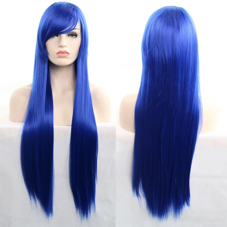 Anime Cosplay Role Playing Color Wig COS Harajuku Style 80cm Long Straight Hair(Blue) - free shipping - PMC TechLife - Order now!