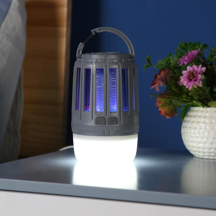 Solar Power Mosquito Killer Outdoor Hanging Camping Anti-insect Insect Killer, Color:Gray+ Solar Panel - Outdoor Insect Repellent by PMC TechLife | Online Shopping South Africa | PMC TechLife | Buy Now Pay Later Mobicred