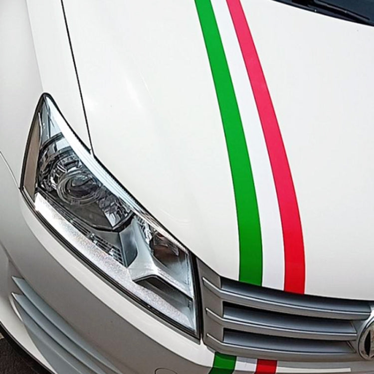 Flag Striped Car Hood Vinyl Sticker Body Decal(italy) - Decorative Sticker by PMC TechLife | Online Shopping South Africa | PMC TechLife | Buy Now Pay Later Mobicred