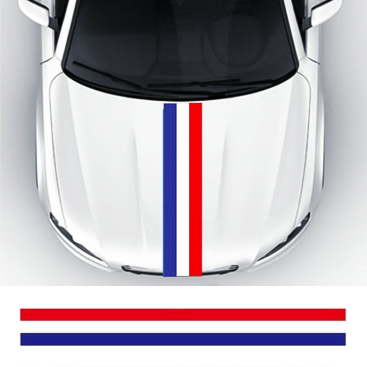 Flag Striped Car Hood Vinyl Sticker Body Decal(france) - Decorative Sticker by PMC TechLife | Online Shopping South Africa | PMC TechLife | Buy Now Pay Later Mobicred