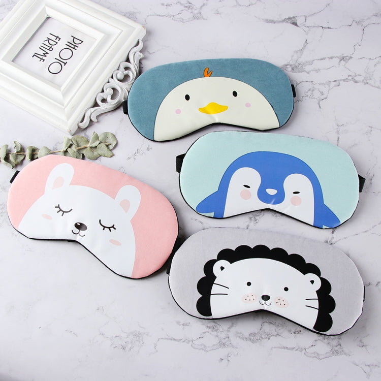 Cartoon Animal Cute Sleep Eye Mask Eyeshade Cover Massage Relax Eye Mask(Light Blue Penguin) - free shipping - PMC TechLife - Order now!