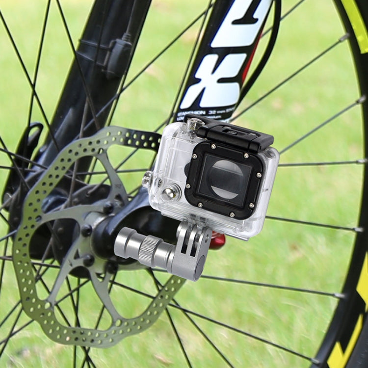 Bicycle Wheel Axle Stand Bicycle Extension Fixed Stand for GoPro Hero11 Black / HERO10 Black /9 Black /8 Black /7 /6 /5 /5 Session /4 Session /4 /3+ /3 /2 /1, DJI Osmo Action and Other Action Cameras - Bicycle Handlebar Mount by PMC TechLife | Online Shopping South Africa | PMC TechLife | Buy Now Pay Later Mobicred