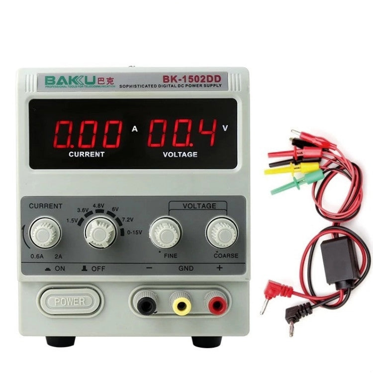 BAKU BK-1502DD DC Regulated Power Supply DC Ammeter Laptop Mobile Phone Repair Digital Display, Specification:110V US Plug - free shipping - PMC Jewellery - Order now!