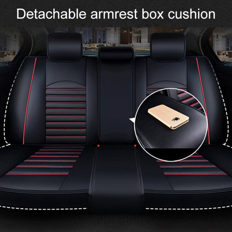 Universal PU Leather Car Seat Cover Coffee - Seat Accessories by PMC TechLife | Online Shopping South Africa | PMC TechLife | Buy Now Pay Later Mobicred