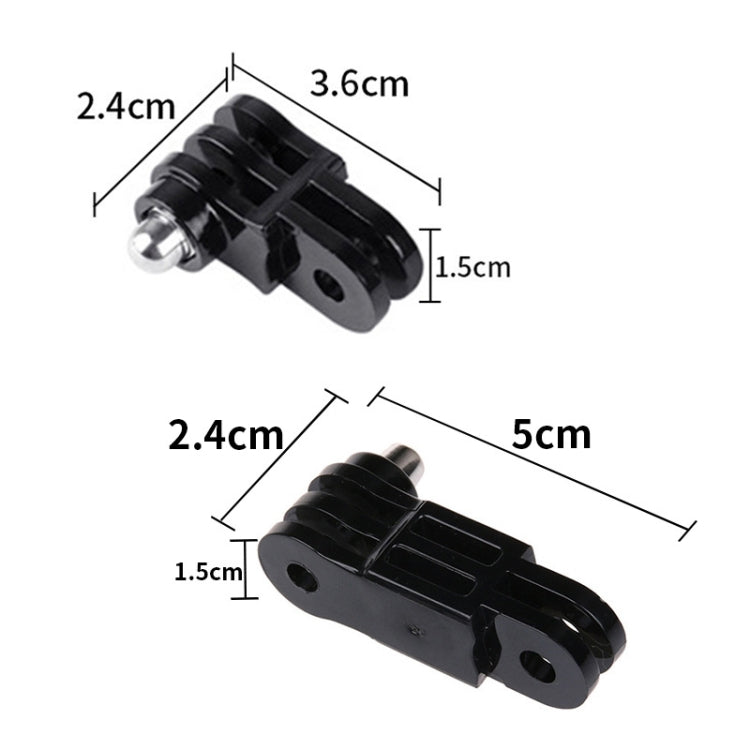 Same Direction Short Adapter TELESIN Screw Adapter Adjustment Arm For GoPro Hero12 Black / Hero11/10 /9 /8 /7 /6 /5, Insta360 Ace / Ace Pro, DJI Osmo Action 4 and Other Action Cameras -  by PMC TechLife | Online Shopping South Africa | PMC TechLife | Buy Now Pay Later Mobicred