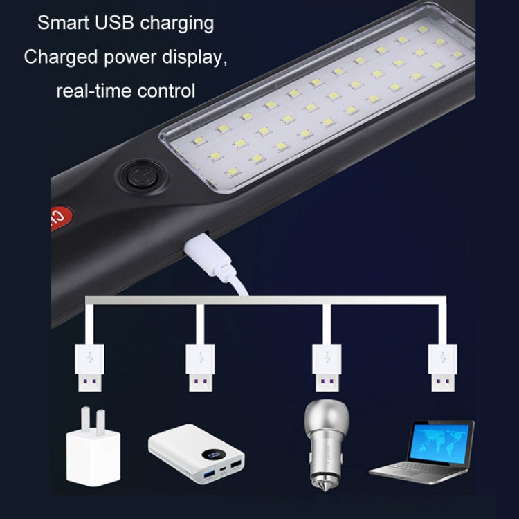 USB Rechargeable Waterproof LED Work Light With Power Display(30x5.5cm) - LED Flashlight by PMC Jewellery | Online Shopping South Africa | PMC Jewellery | Buy Now Pay Later Mobicred