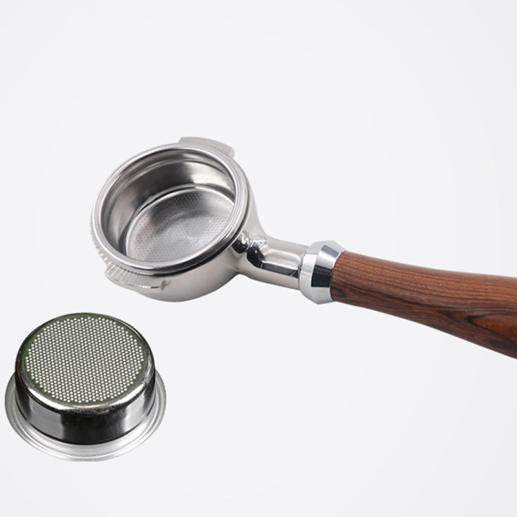 Stainless Steel Coffee Machine Filter Bracket Coffee Bottomless Wooden Handle - free shipping - PMC TechLife - Order now!