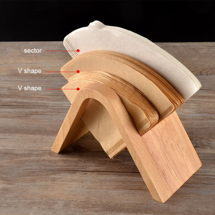 Coffee Filter Holder Coffee Storage Rack Filter Box Paper Base Bracket Display Stand Wooden V Holder - free shipping - PMC TechLife - Order now!