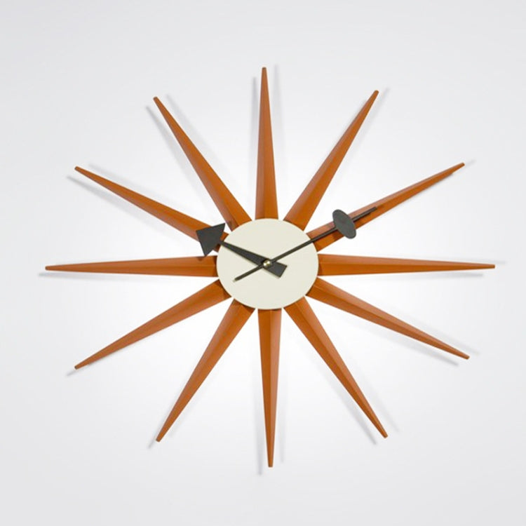 48cm Simple Modern Sun Clock Creative Home Accessories Wall Clock(Orange Pole) - Wall Clock by PMc TechLife | Online Shopping South Africa | PMc TechLife | Buy Now Pay Later Mobicred