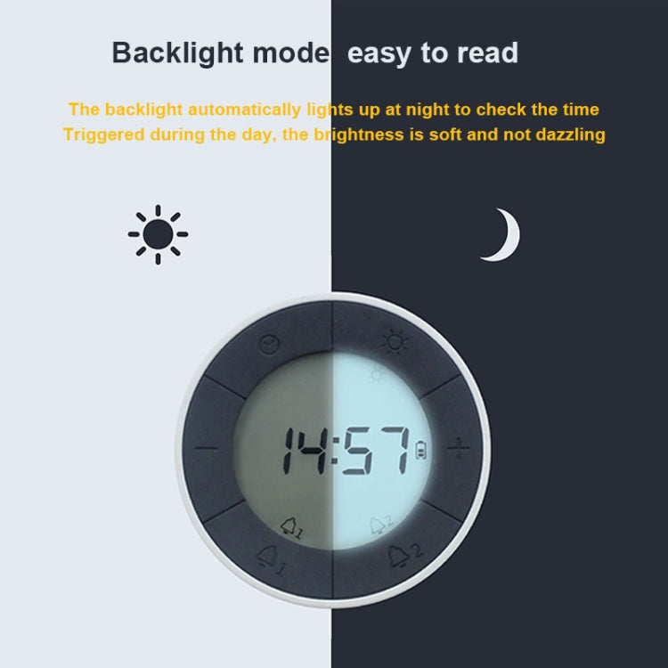 Simple Home Creative Multi-function Charging Stepless Dimming Alarm Clock Night Light(Pink) - Alarm Clocks by PMc TechLife | Online Shopping South Africa | PMc TechLife | Buy Now Pay Later Mobicred