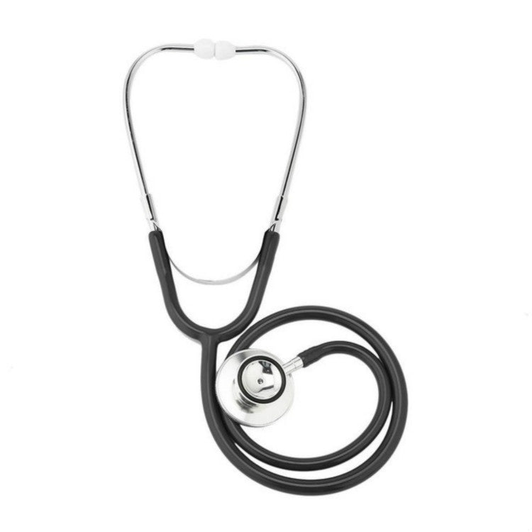 Double-sided Stethoscope Single Tube Doctors Nurse Professional Cardiology Stethoscope Aluminium Alloy Chestpiece(Black) - free shipping - PMC TechLife - Order now!