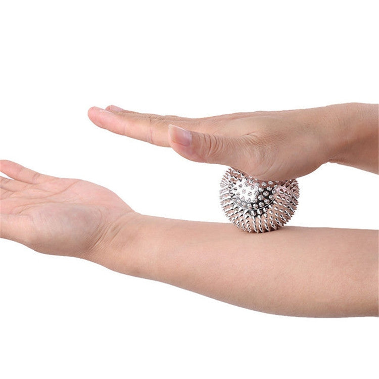 1 Pair Magnetic Massage Ball Relax Muscle Finger Plantar Pressure Massage Stab Ball, Size:5.6cm(Gold) - free shipping - PMC TechLife - Order now!