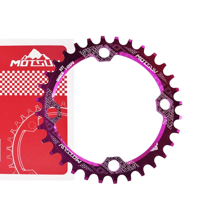 MOTSUV Narrow Wide Chainring MTB  Bicycle 104BCD Tooth Plate Parts(Purple) - free shipping - PMC TechLife - Order now!