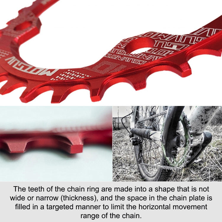 MOTSUV Narrow Wide Chainring MTB  Bicycle 104BCD Tooth Plate Parts(Blue) - free shipping - PMC TechLife - Order now!