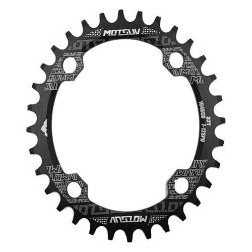 MOTSUV Narrow Wide Chainring MTB  Bicycle 104BCD Tooth Plate Parts(Black) - Bicycle Brake Parts by PMC TechLife | Online Shopping South Africa | PMC TechLife | Buy Now Pay Later Mobicred