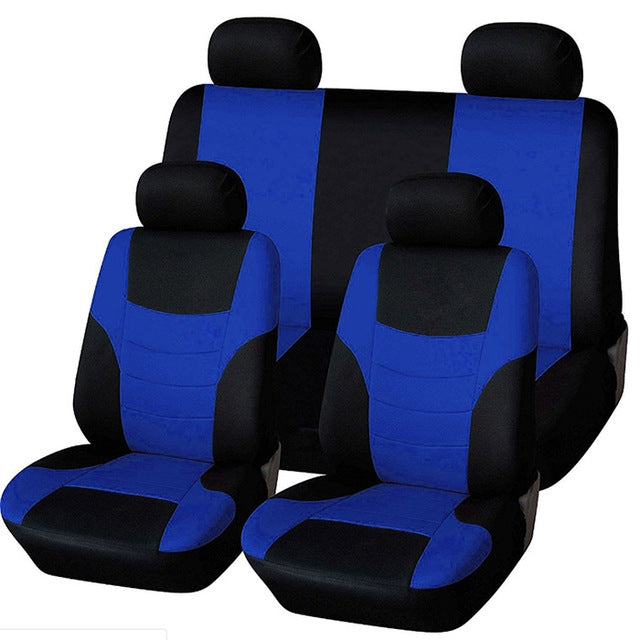 Universal Car Seat Cover Personality Stitching Automotive Chairs Protective Sleeve Cloth Automobile Seats Covers(Blue) - Seat Accessories by PMC TechLife | Online Shopping South Africa | PMC TechLife | Buy Now Pay Later Mobicred