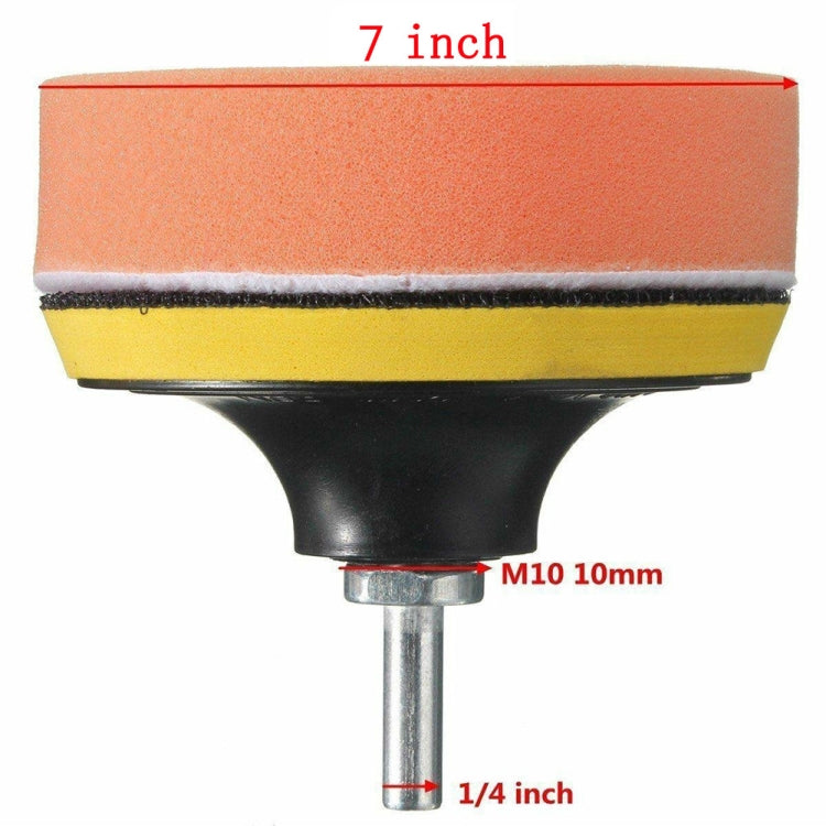 7 in 1 Buffing Pad Set Thread Auto Car Polishing Pad Kit for Car Polisher, Size:7 inch - free shipping - PMC Jewellery - Order now!