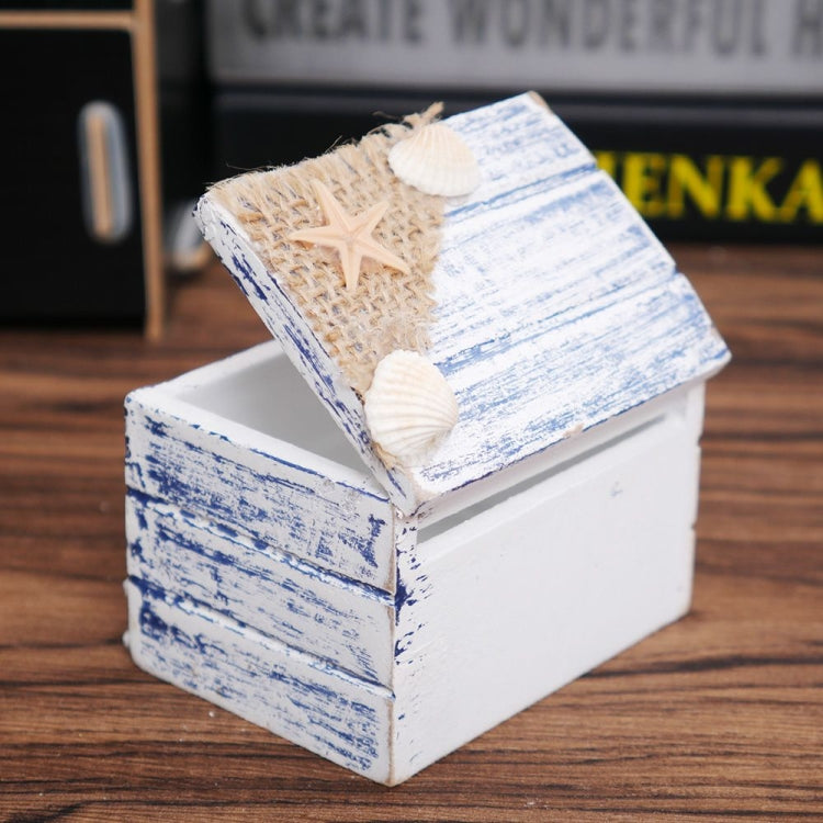 Wooden Pirate Jewellery Storage Box Case Holder Vintage Desk Storage Box(Lighthouse) - free shipping - PMc TechLife - Order now!