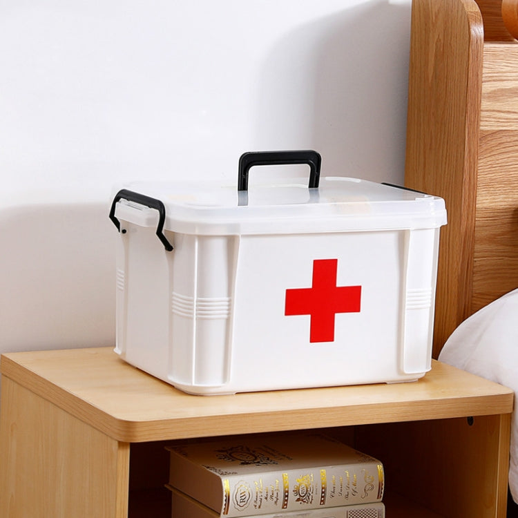 Family Multi-layer Emergency Medicine Storage Box Household Plastic Box, Size: XL (White) - free shipping - PMC TechLife - Order now!