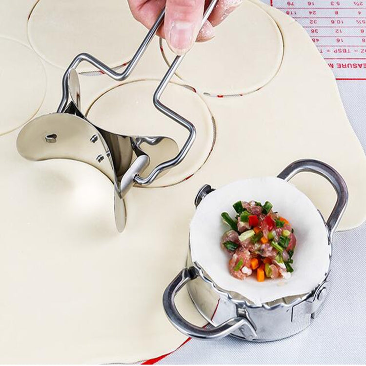 Stainless Steel Dumpling Maker Dough Cutter Dumpling Mould Kitchen Accessories Pastry Tools, Specification:7.3 Dumplings Round knife - free shipping - PMC TechLife - Order now!