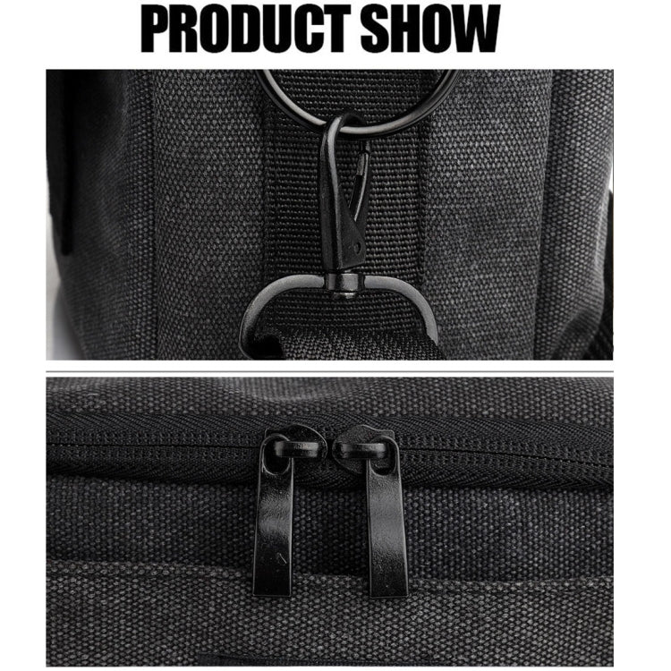 Universal DSLR Camera Shoulder Bag Canvas Photo Handbag, External size: 19 x 17 x 10mm(Black) - free shipping - PMC TechLife - Order now!