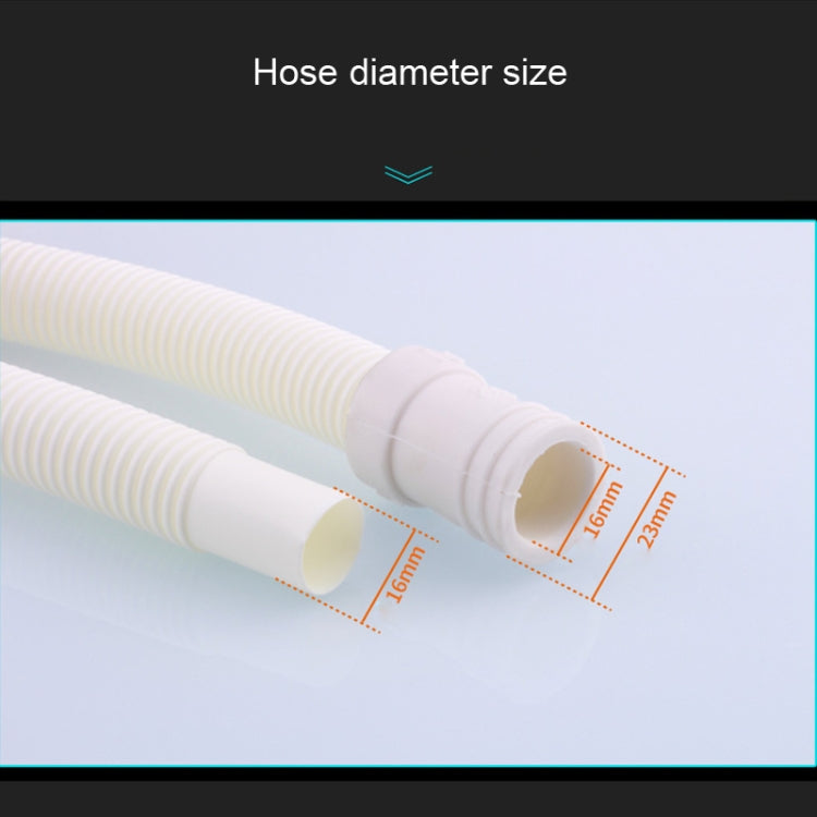 18mm Diameter Plastic Drain Pipe Water Outlet Extension Hose with Clamp for Semi-automatic Washing Machine / Air Conditioner, Size:2m  Length - Air Conditioning & Accessories by PMC TechLife | Online Shopping South Africa | PMC TechLife | Buy Now Pay Later Mobicred