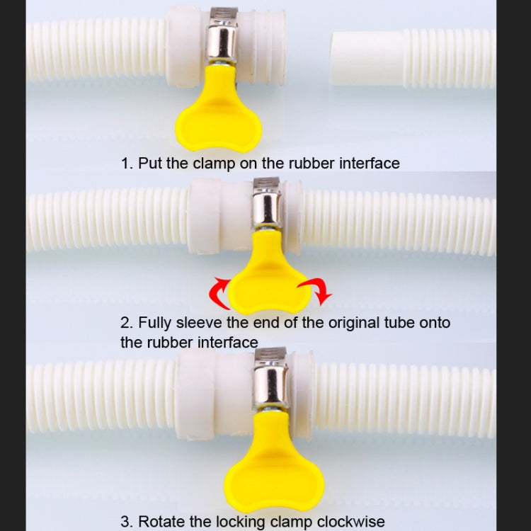 18mm Diameter Plastic Drain Pipe Water Outlet Extension Hose with Clamp for Semi-automatic Washing Machine / Air Conditioner, Size:2m  Length - Air Conditioning & Accessories by PMC TechLife | Online Shopping South Africa | PMC TechLife | Buy Now Pay Later Mobicred