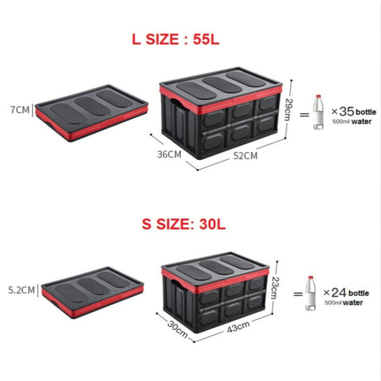 Car Trunk Storage Box Foldable Car Plastic Storage Box, Size:S(Blue) - Stowing Tidying by PMc TechLife | Online Shopping South Africa | PMc TechLife | Buy Now Pay Later Mobicred
