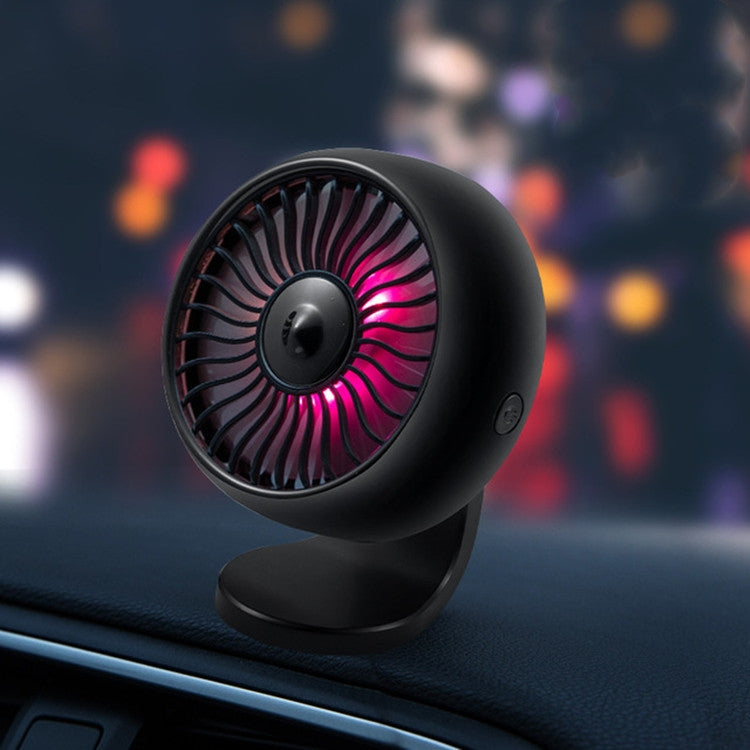 Automobile Multi-function Electric Fan Car Air Outlet USB Interface Mini Fan(Black) - Heating & Fans by PMC TechLife | Online Shopping South Africa | PMC TechLife | Buy Now Pay Later Mobicred