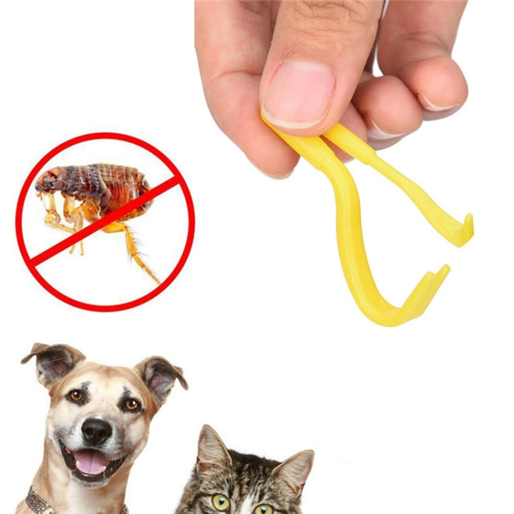 2 PCS Pet Catcher Flea Clipper Animal Deworming Pull Hard Tick Extractor Cats and Dogs Lice Scavenging Flea Hook(Green) - Flea & Tick Control by PMC TechLife | Online Shopping South Africa | PMC TechLife