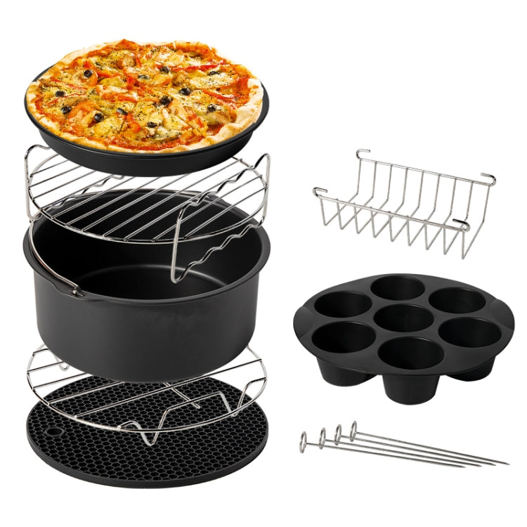 9 inch 12 in 1 Baking Grill Fryer Pan Air Fryer Accessories for 5.3QT-6.8QTup - free shipping - PMC TechLife - Order now!