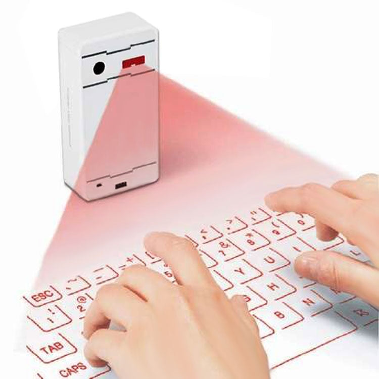 JHP-Best Portable Virtual Lasers Keyboard Mouse Wireless Bluetooth Lasers Projection Speaker(White) - free shipping - PMC Jewellery - Order now!