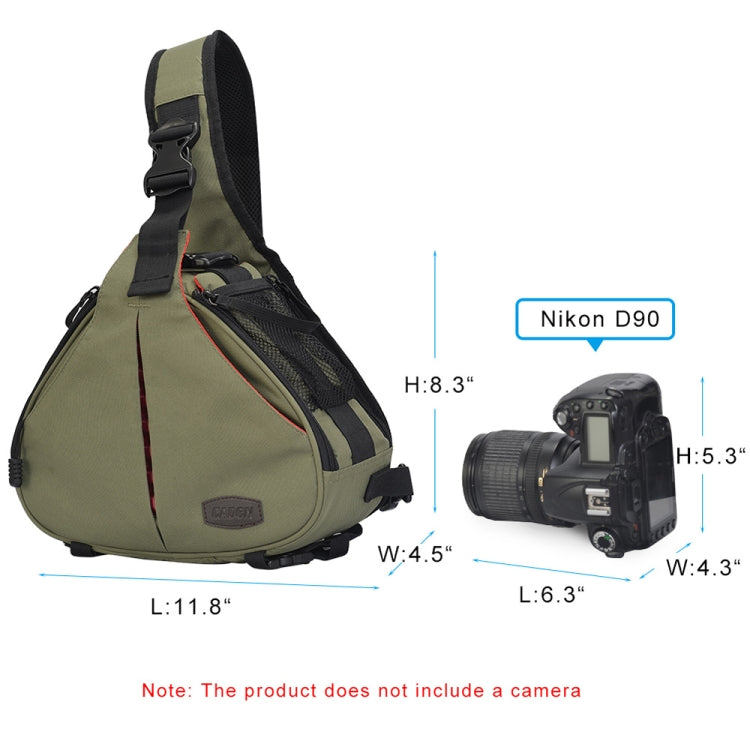 CADeN K1 DSLR Camera Shoulder Waterproof Bag with Rain Cover(Army Green) - free shipping - PMC TechLife - Order now!