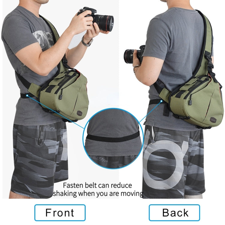 CADeN K1 DSLR Camera Shoulder Waterproof Bag with Rain Cover(Army Green) - free shipping - PMC TechLife - Order now!