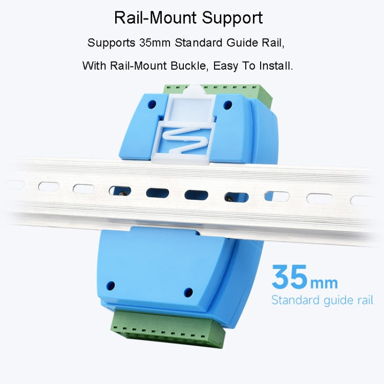 Waveshare RS485-HUB-8P Industrial-grade Isolated 8-ch RS485 Hub, Rail-mount Support, Wide Baud Rate Range - free shipping - PMC Jewellery - Order now!