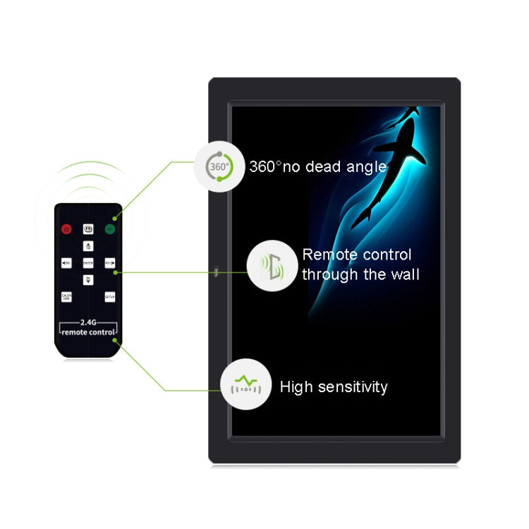 DPF-1201 12 inch 1280x800 Resolution Wall Mounted Advertising Machine LCD Electronic Photo Frame, Plug:US Plug(Black) - free shipping - PMC TechLife - Order now!