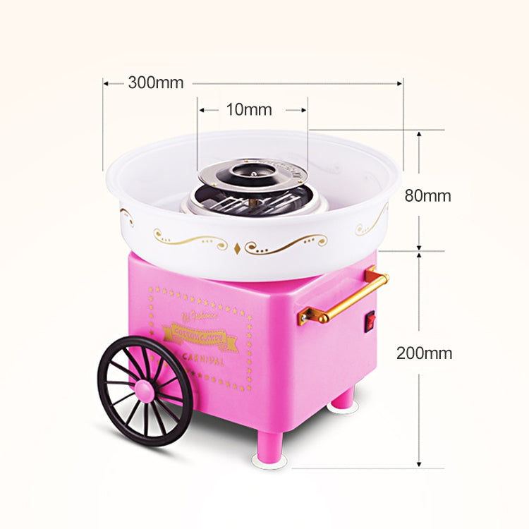 Retro Trolley Mini Cotton Candy Machine, Specification:European Regulations 220 V(Pink) - free shipping - PMC TechLife - Order now!