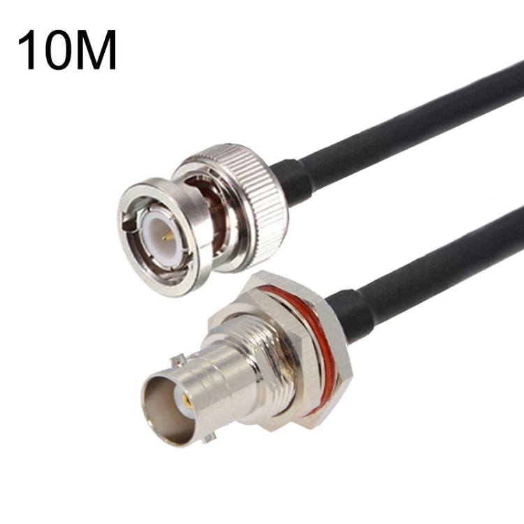 BNC Female With Waterproof Circle To BNC Male RG58 Coaxial Adapter Cable, Cable Length:10m - free shipping - PMC Jewellery - Order now!