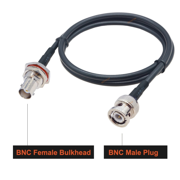 BNC Female With Waterproof Circle To BNC Male RG58 Coaxial Adapter Cable, Cable Length:10m - free shipping - PMC Jewellery - Order now!