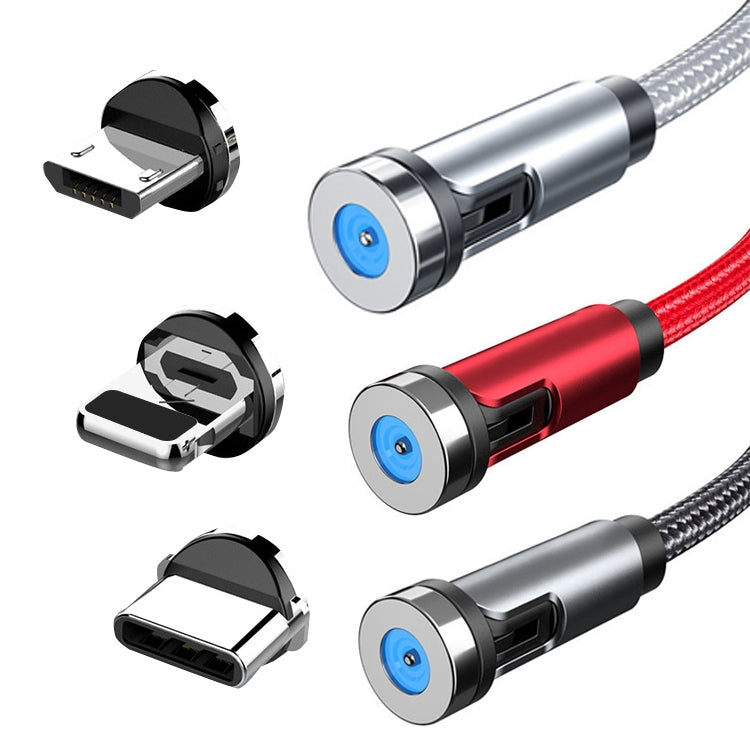 CC56 8Pin Magnetic Interface Dust Plug Rotating Data Charging Cable, Cbale Length: 2m(Silver) - free shipping - PMC Jewellery - Order now!