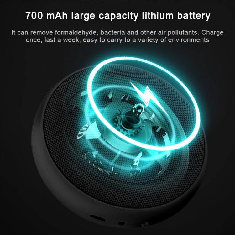 Portable Donut Electric Air Purifier Home Car Anion Ozone Deodorizer(Black) - free shipping - PMC TechLife - Order now!