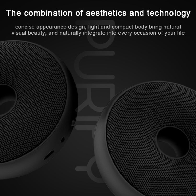 Portable Donut Electric Air Purifier Home Car Anion Ozone Deodorizer(White) - free shipping - PMC TechLife - Order now!