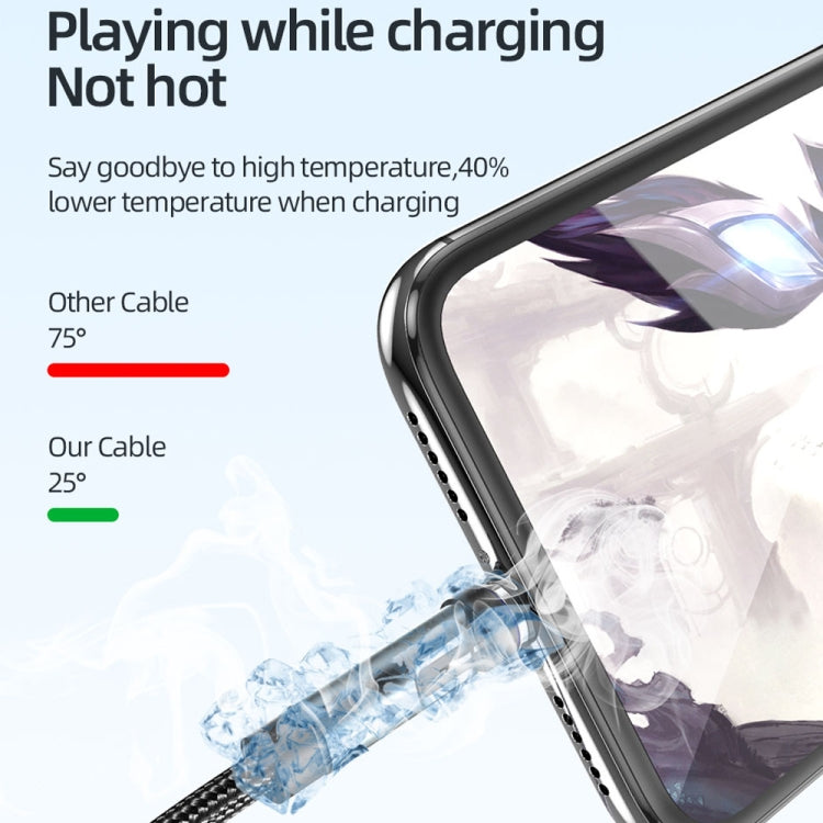 CC57 8Pin Magnetic Interface Rotating Fast Charging Data Cable, Cable Length 2m(Black) - free shipping - PMC Jewellery - Order now!