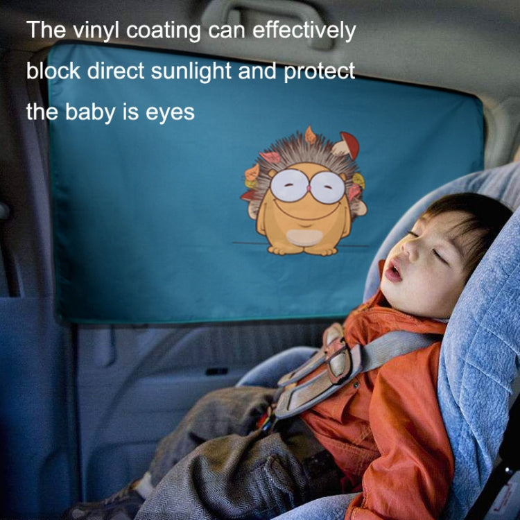 1 Pair Car Window Magnet Sunshade Curtain Heat Insulation Sun Block(Hedgehog) - Sound & Heat Insulation Cotton by PMC TechLife | Online Shopping South Africa | PMC TechLife | Buy Now Pay Later Mobicred