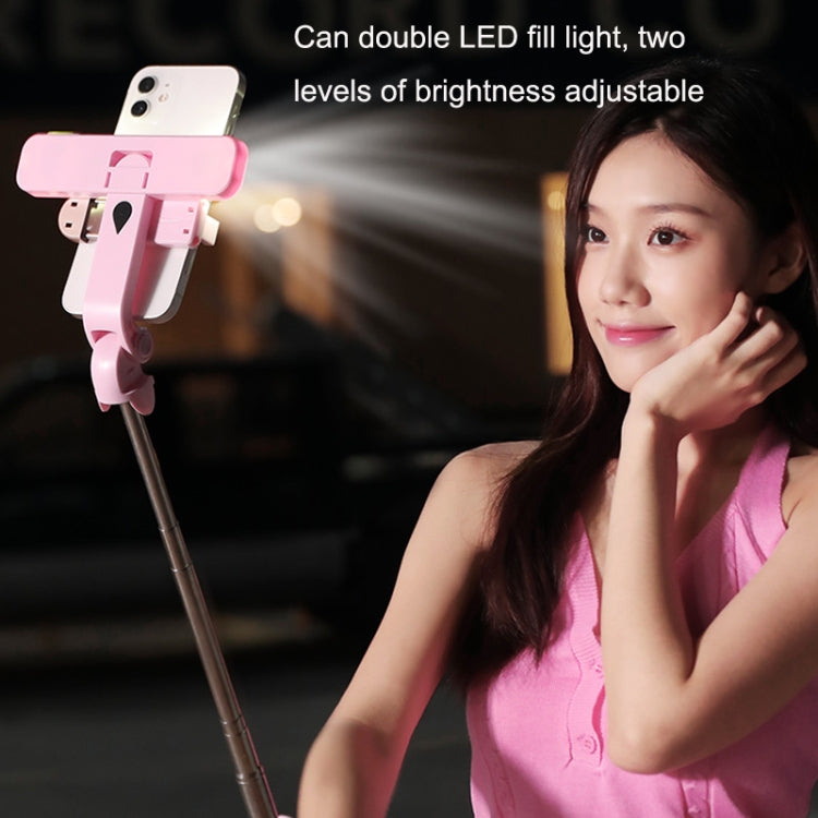 XT06S Live Beauty Bluetooth Tripod Selfie Stick(White) - Selfie Sticks by PMC TechLife | Online Shopping South Africa | PMC TechLife | Buy Now Pay Later Mobicred