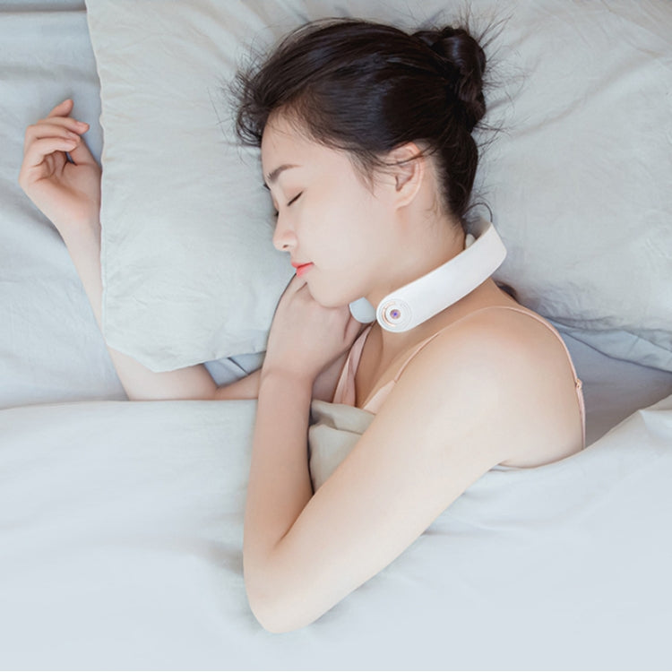 Intelligent Shoulder and Neck Massage Instrument PGG Cervical Spine Physiotherapy Massage Heating Multi-function Neck Protection Instrument, Style:With Patch(White) - free shipping - PMC TechLife - Order now!